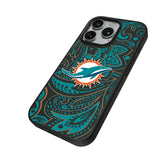 Miami Dolphins Paisley MagSafe Compatible Phone Case for Apple iPhone