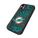 Miami Dolphins Paisley MagSafe Compatible Phone Case for Apple iPhone