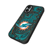 Miami Dolphins Paisley MagSafe Compatible Phone Case for Apple iPhone