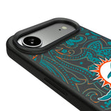 Miami Dolphins Paisley MagSafe Compatible Phone Case for Apple iPhone