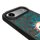 Miami Dolphins Paisley MagSafe Compatible Phone Case for Apple iPhone