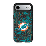 Miami Dolphins Paisley MagSafe Compatible Phone Case for Apple iPhone