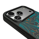 Miami Dolphins Paisley MagSafe Compatible Phone Case for Apple iPhone