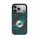Miami Dolphins Paisley MagSafe Compatible Phone Case for Apple iPhone