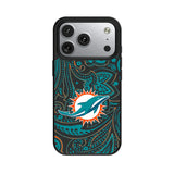 Miami Dolphins Paisley MagSafe Compatible Phone Case for Apple iPhone