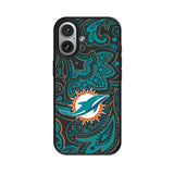 Miami Dolphins Paisley MagSafe Compatible Phone Case for Apple iPhone