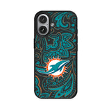 Miami Dolphins Paisley MagSafe Compatible Phone Case for Apple iPhone