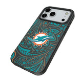 Miami Dolphins Paisley MagSafe Compatible Phone Case for Apple iPhone