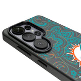 Miami Dolphins Paisley MagSafe Compatible Phone Case for Samsung Galaxy 26 Series