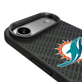Miami Dolphins Personalized EndZone Plus Bump Phone Case for Apple iPhone