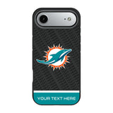 Miami Dolphins Personalized EndZone Plus Bump Phone Case for Apple iPhone