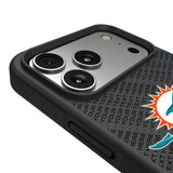 Miami Dolphins Personalized EndZone Plus Bump Phone Case for Apple iPhone