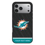 Miami Dolphins Personalized EndZone Plus Bump Phone Case for Apple iPhone