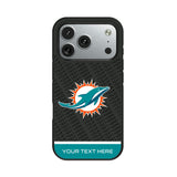 Miami Dolphins Personalized EndZone Plus Bump Phone Case for Apple iPhone