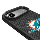 Miami Dolphins Personalized EndZone Plus Bump Phone Case for Apple iPhone