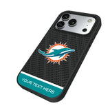 Miami Dolphins Personalized EndZone Plus Bump Phone Case for Apple iPhone