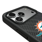 Miami Dolphins Personalized EndZone Plus Bump Phone Case for Apple iPhone