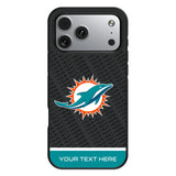 Miami Dolphins Personalized EndZone Plus Bump Phone Case for Apple iPhone