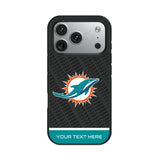 Miami Dolphins Personalized EndZone Plus Bump Phone Case for Apple iPhone