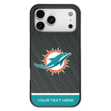 Miami Dolphins Personalized EndZone Plus Bump Phone Case for Apple iPhone