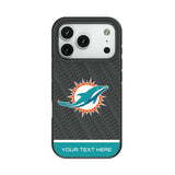 Miami Dolphins Personalized EndZone Plus Bump Phone Case for Apple iPhone