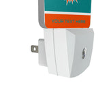 Miami Dolphins Personalized Endzone Solid Night Light 2-Pack