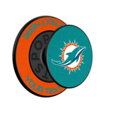 Miami Dolphins Personalized Endzone Solid PopSockets Magnetic Phone Grip and Stand