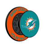 Miami Dolphins Personalized Endzone Solid PopSockets Magnetic Phone Grip and Stand