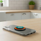 Miami Dolphins Personalized Endzone Solid PopSockets Magnetic Phone Grip and Stand