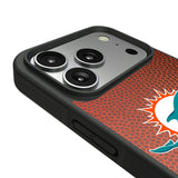 Miami Dolphins Personalized Football Bump Phone Case for Apple iPhone