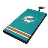 Miami Dolphins Personalized Stripe 5000mAh Flat Powerbank