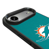 Miami Dolphins Personalized Stripe Bump Phone Case for Apple iPhone