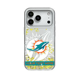 Miami Dolphins Personalized Tilt Glitter Phone Case for Apple iPhone
