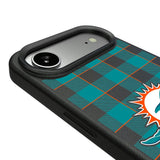 Miami Dolphins Plaid MagSafe Compatible Phone Case for Apple iPhone