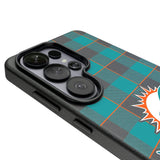 Miami Dolphins Plaid MagSafe Compatible Phone Case for Samsung Galaxy 26 Series