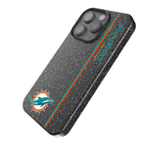 Miami Dolphins Sidebar Black Bling Phone Case for Apple iPhone