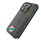 Miami Dolphins Sidebar Black Bling Phone Case for Apple iPhone