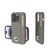 Miami Dolphins Sidebar Soft Touch Phone Case for Apple iPhone