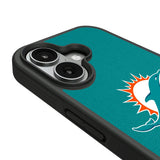 Miami Dolphins Stripe Bump Phone Case for Apple iPhone