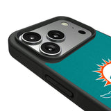 Miami Dolphins Stripe Bump Phone Case for Apple iPhone