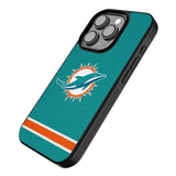 Miami Dolphins Stripe Bump Phone Case for Apple iPhone