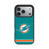 Miami Dolphins Stripe Bump Phone Case for Apple iPhone