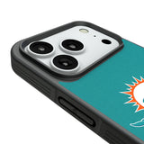 Miami Dolphins Stripe Bump Phone Case for Apple iPhone