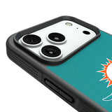 Miami Dolphins Stripe Bump Phone Case for Apple iPhone