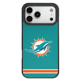 Miami Dolphins Stripe Bump Phone Case for Apple iPhone