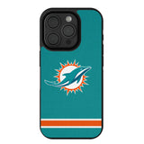 Miami Dolphins Stripe Bump Phone Case for Apple iPhone