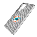 Miami Dolphins Text Backdrop Clear Phone Case for Samsung Galaxy