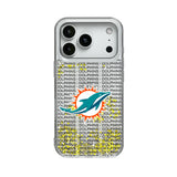 Miami Dolphins Text Backdrop Glitter Phone Case for Apple iPhone