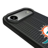 Miami Dolphins Text Backdrop MagSafe Compatible Phone Case for Apple iPhone