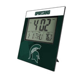 Michigan State University Spartans Color Block Wall Clock